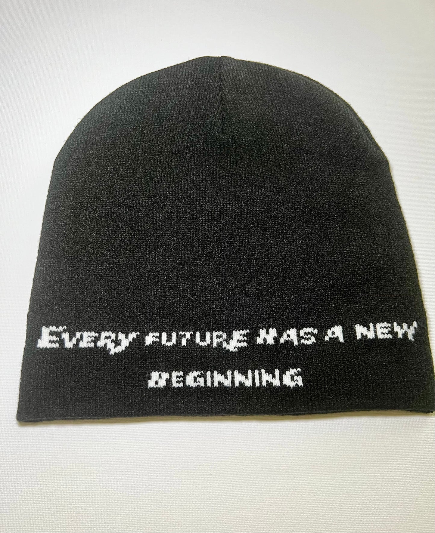 Black future beginnings beanie